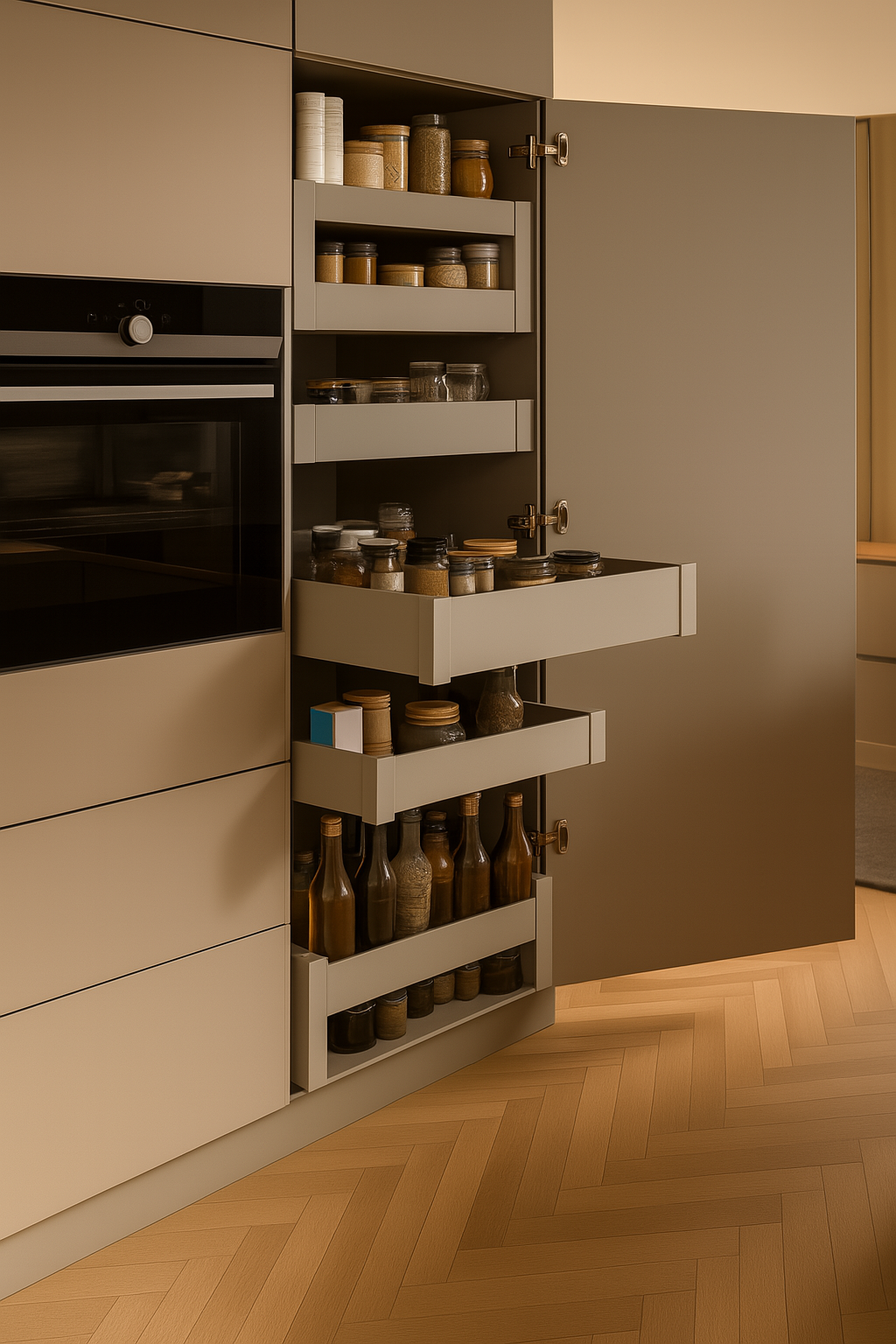 Pull-out trays