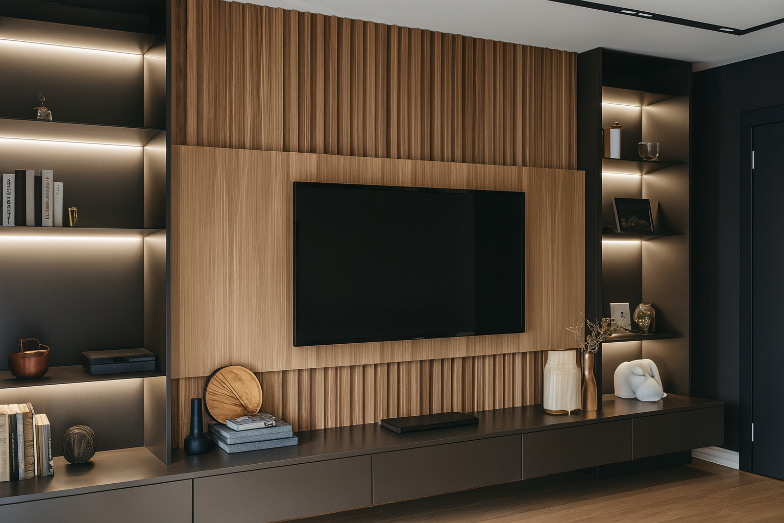 Custom made TV walls