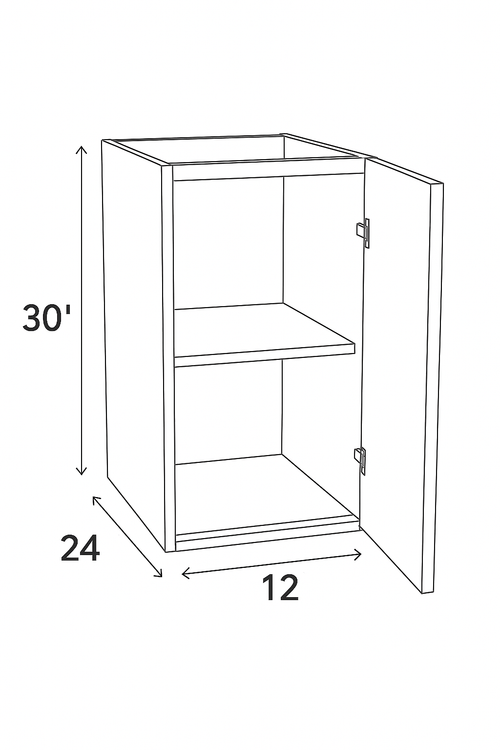 12 Inch Base Cabinet 1 Door (Code - BC121)