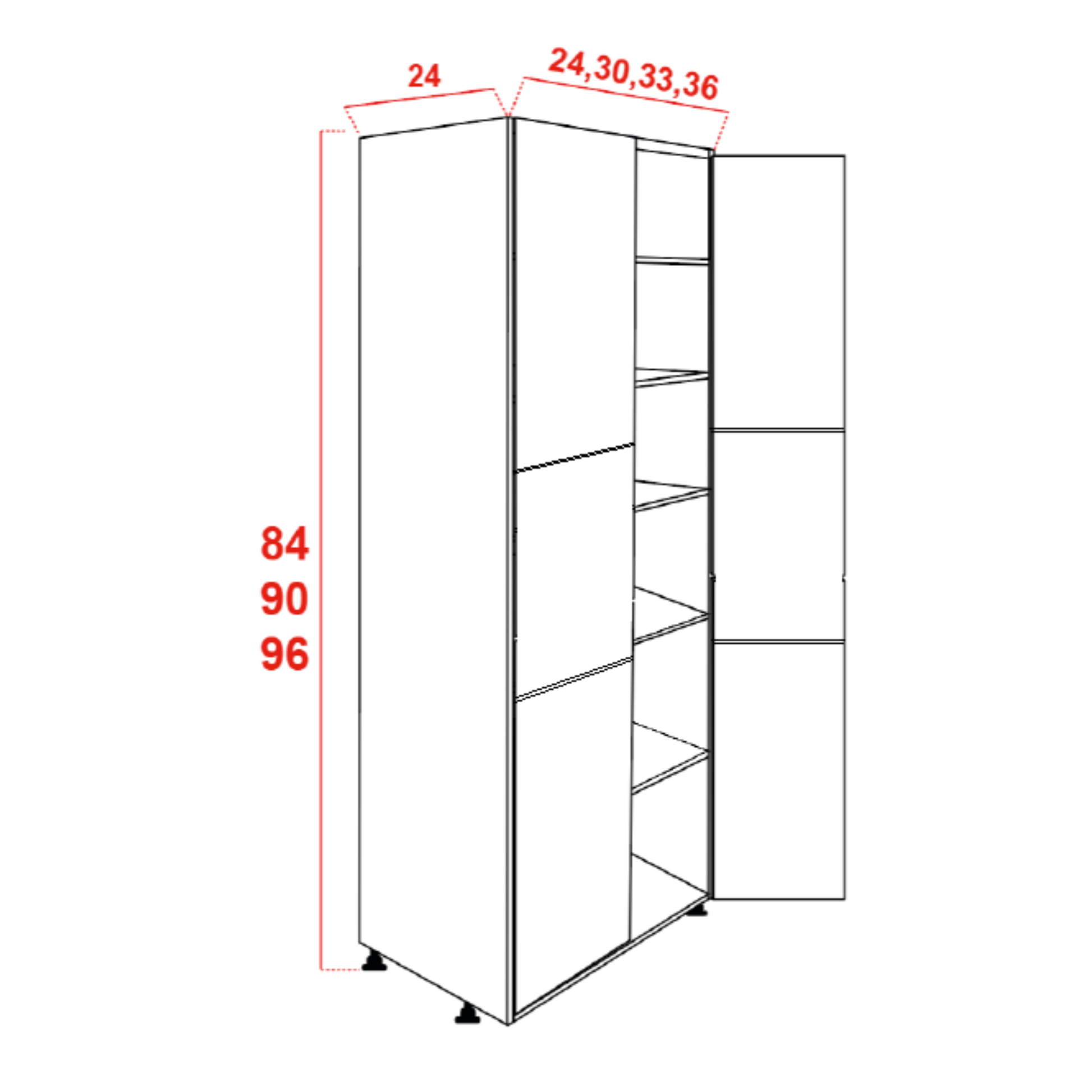 Pantry 2 door