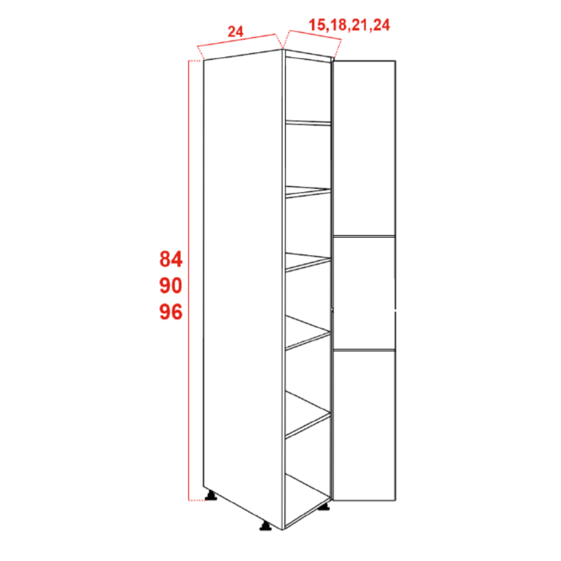 Pantry 1 door