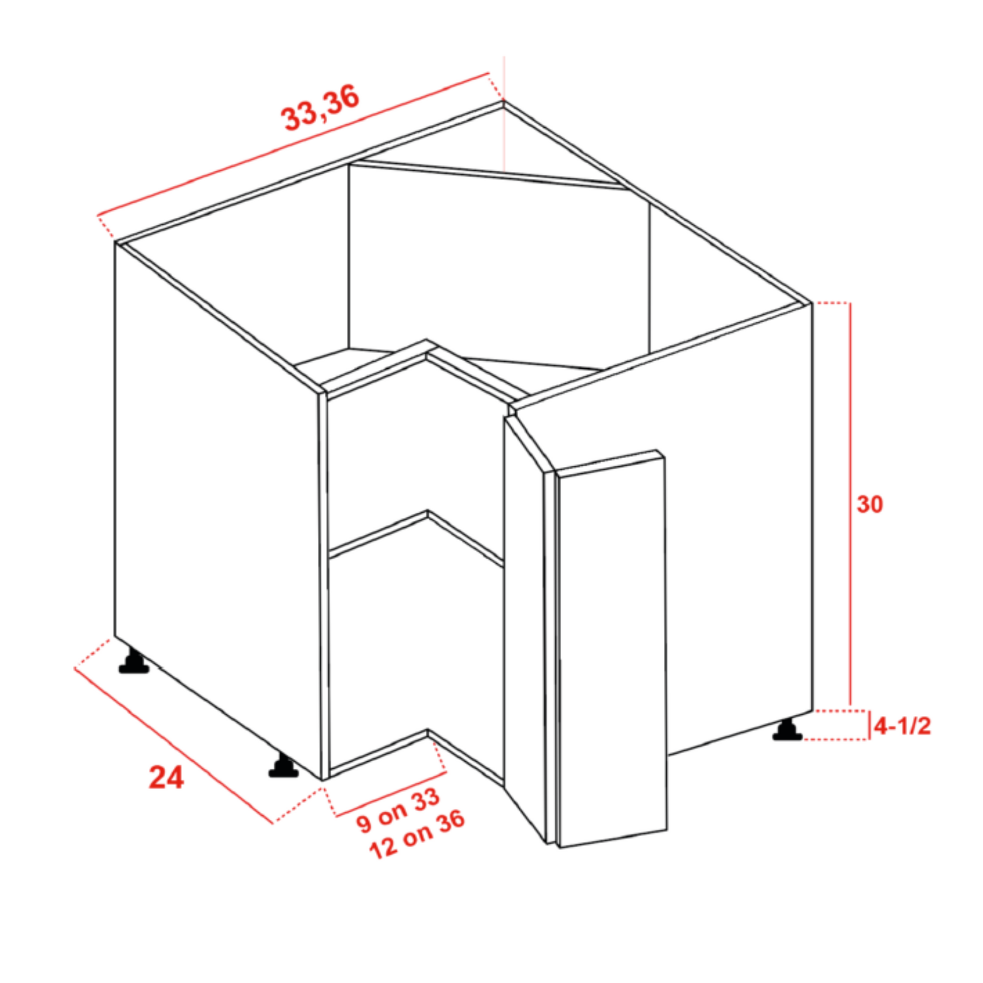 Lazy susan corner (SBC6)