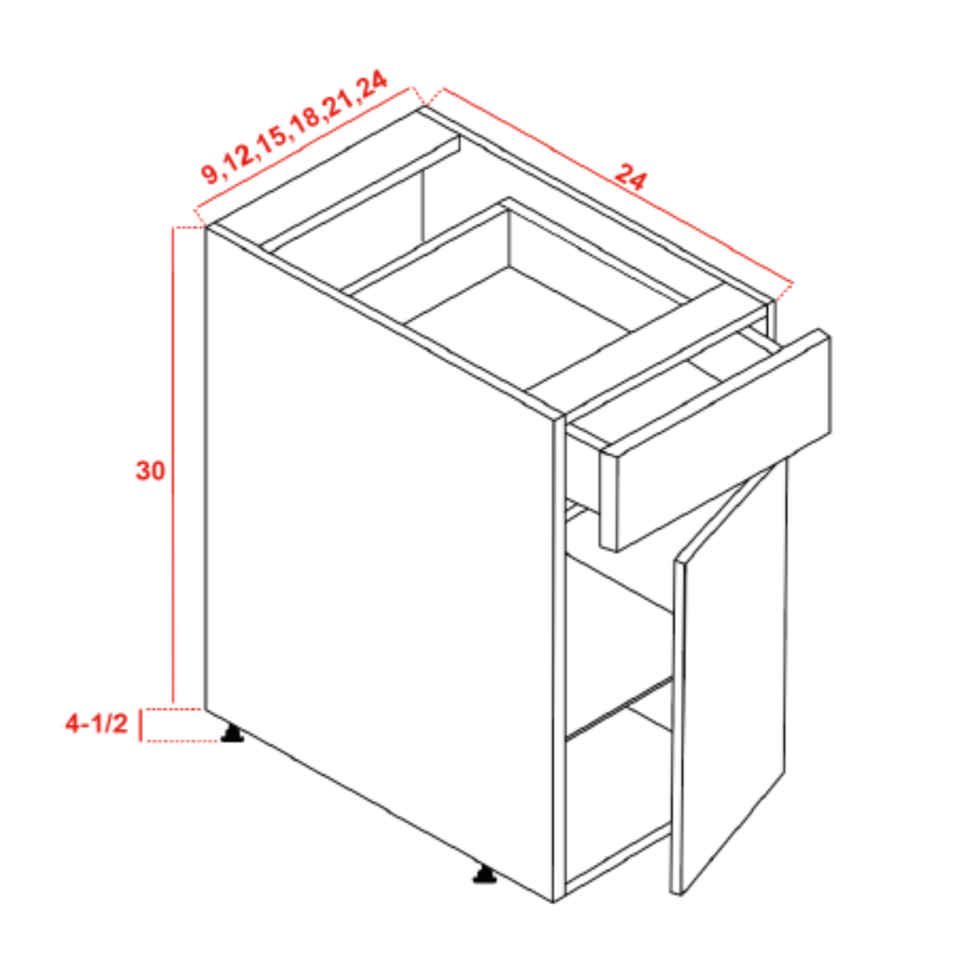 Standard base cabinet (SBC1)