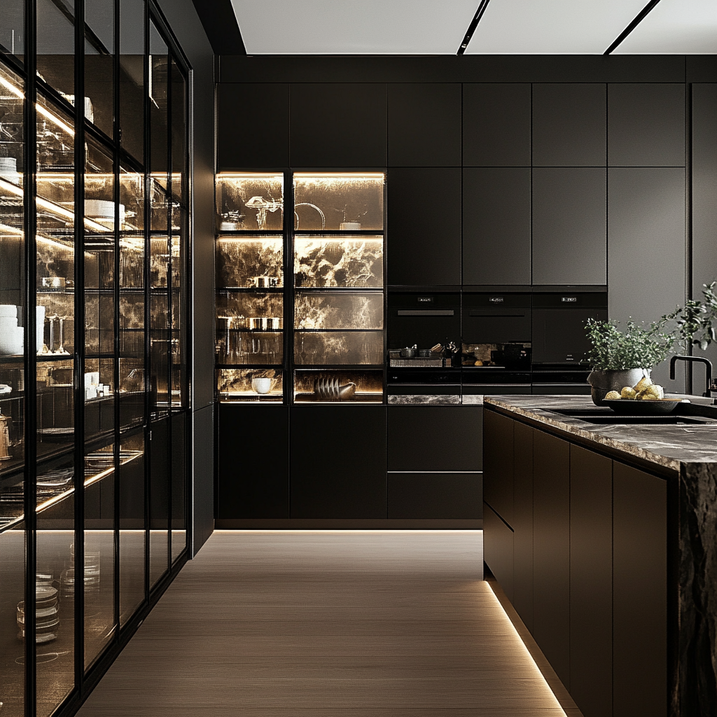 The glass kitchen
